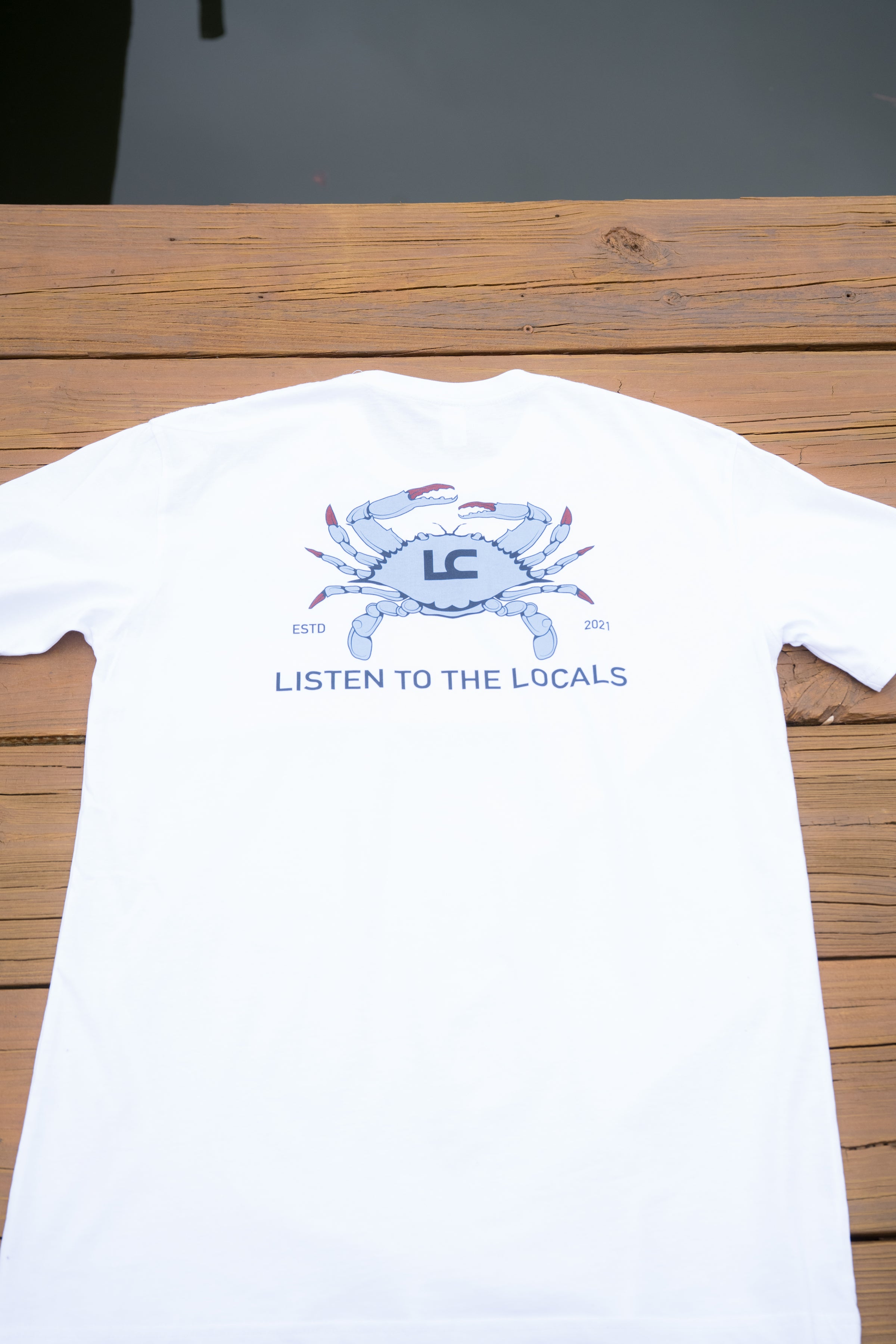 "Listen to the Locals" Maryland Blue Crab T-Shirt