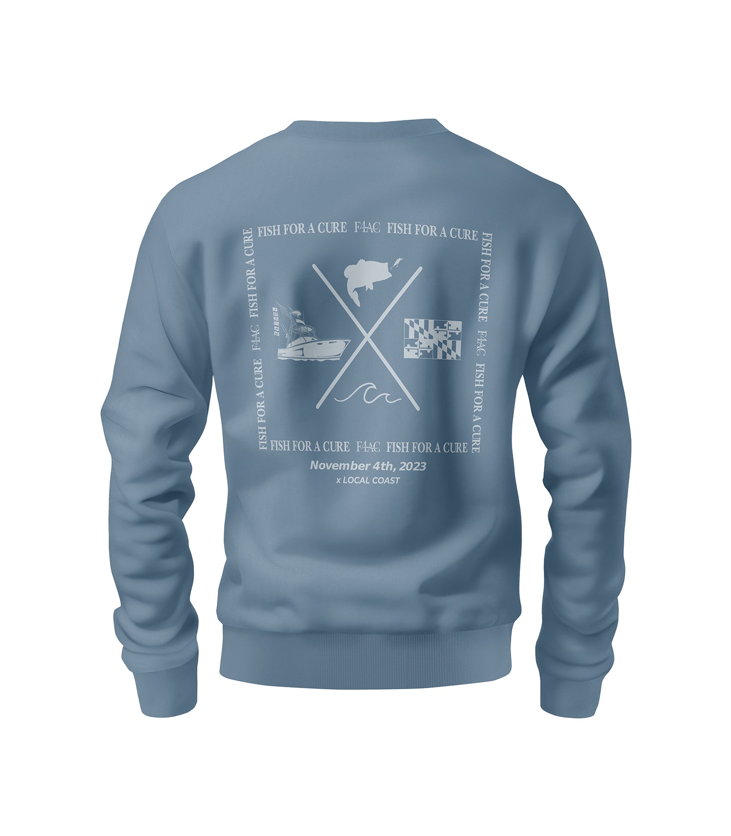 Fish for a Cure Junior Board Crewneck