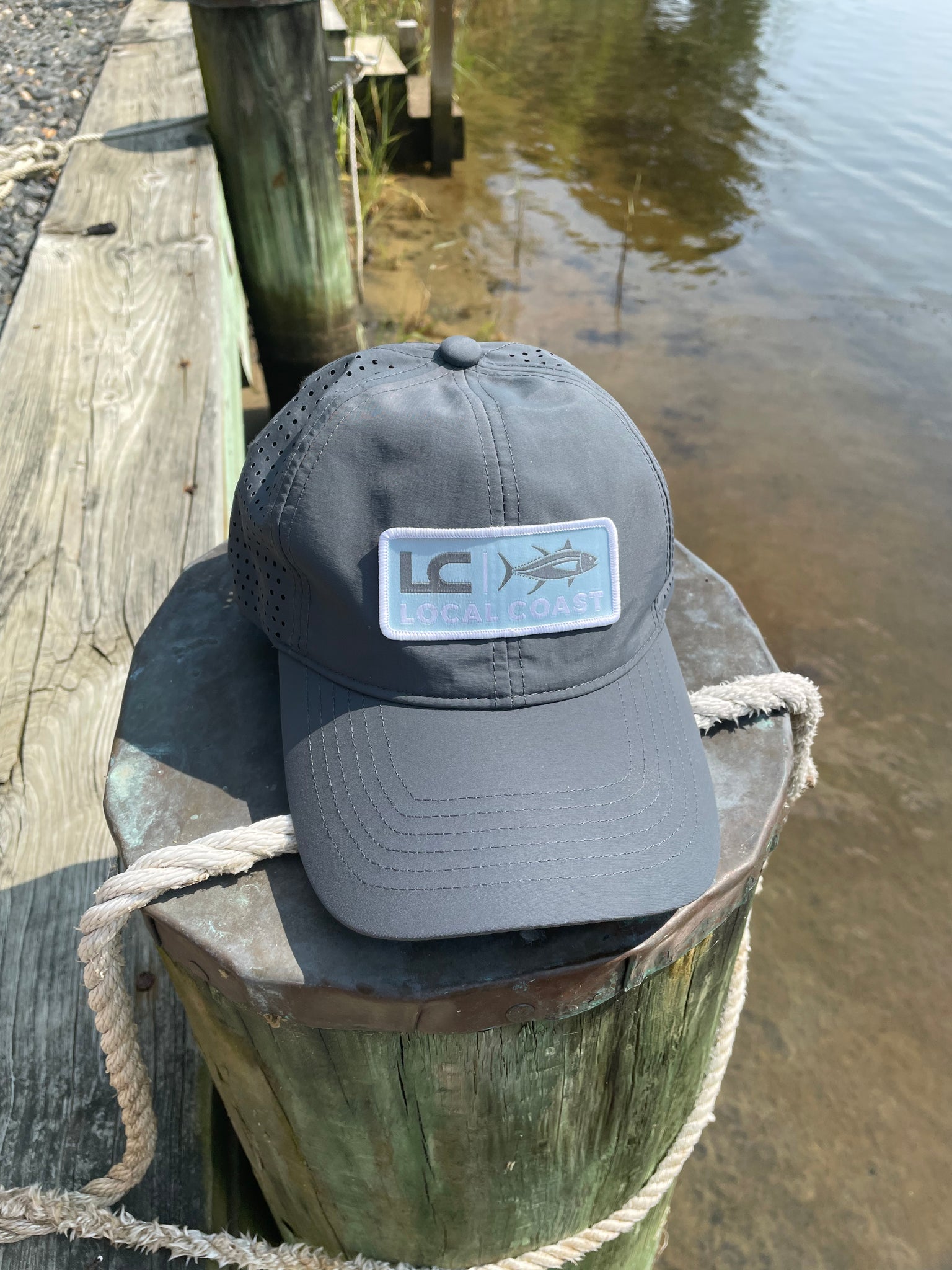 Gray Performance Logo Hat