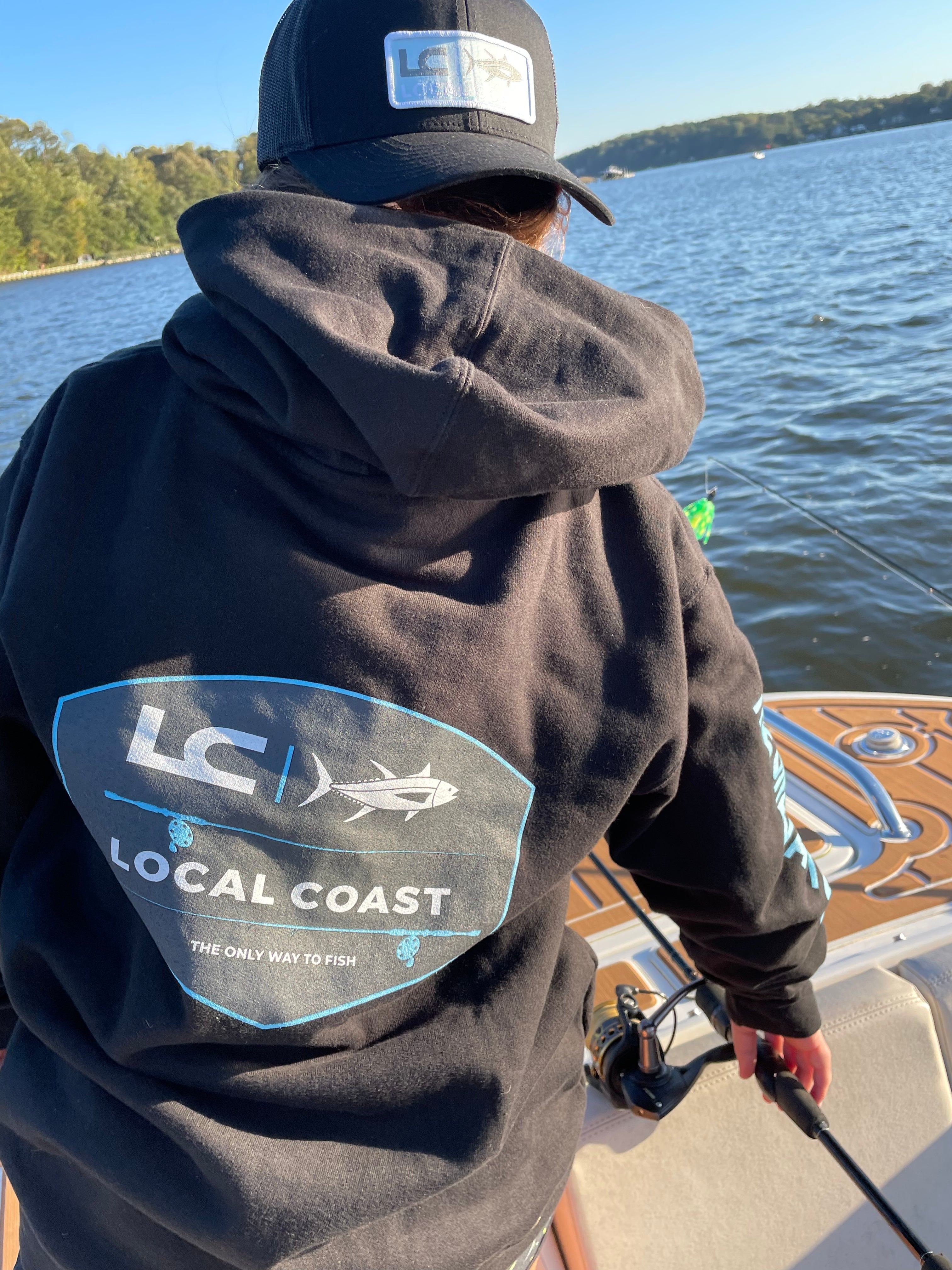 Youth Black Lures Zip Sweatshirt