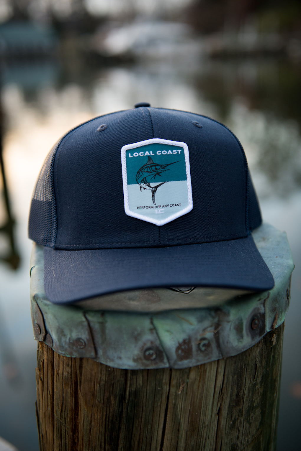 Navy Marlin Hat