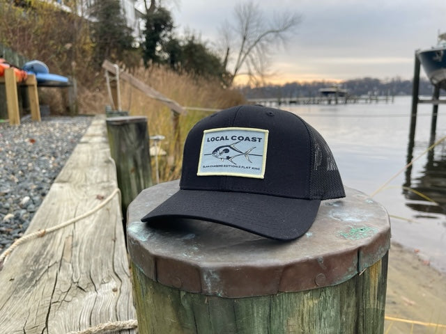 Local Coast™ Black with yellow Flat King Hat