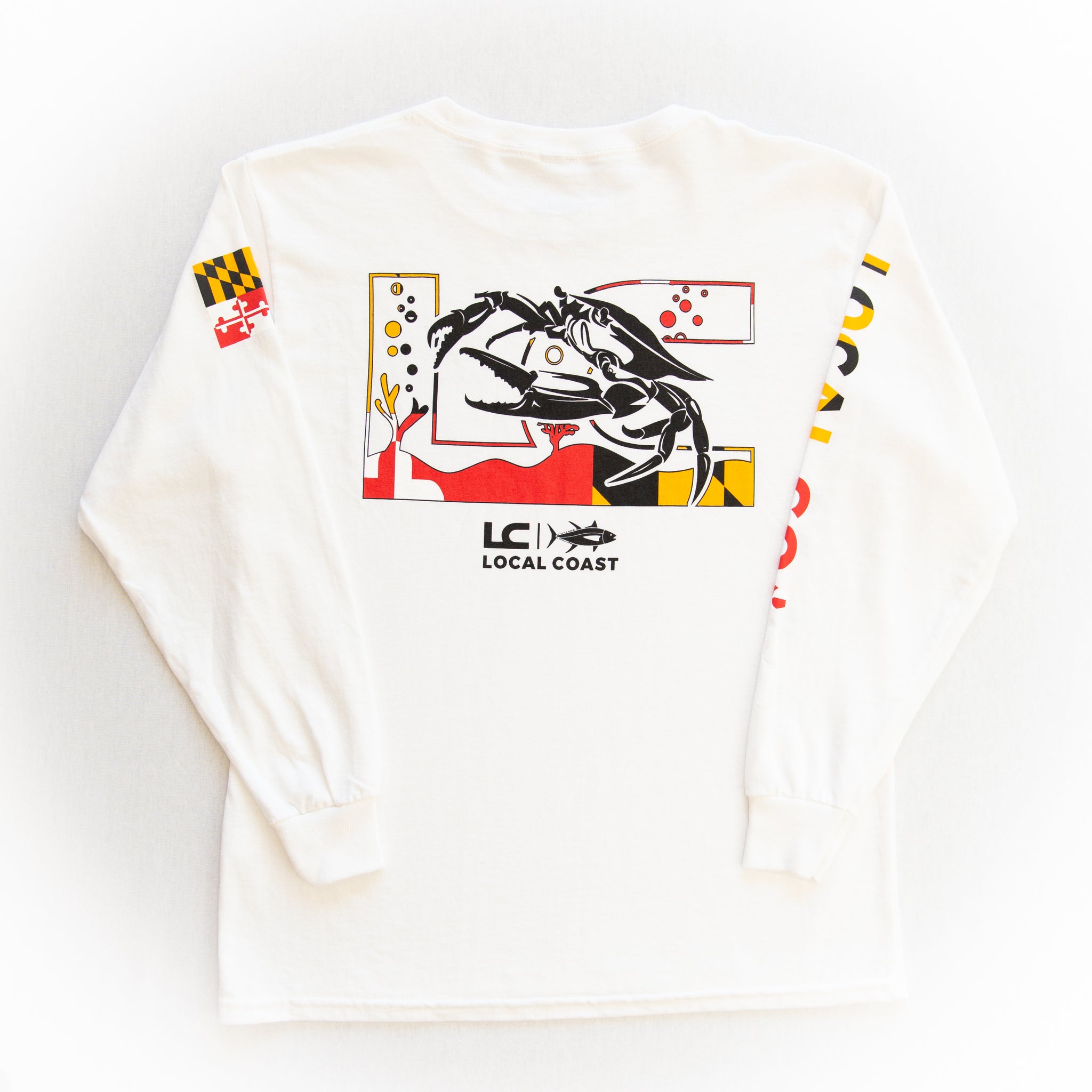 Youth Maryland Crab Long Sleeve T-SHIRT