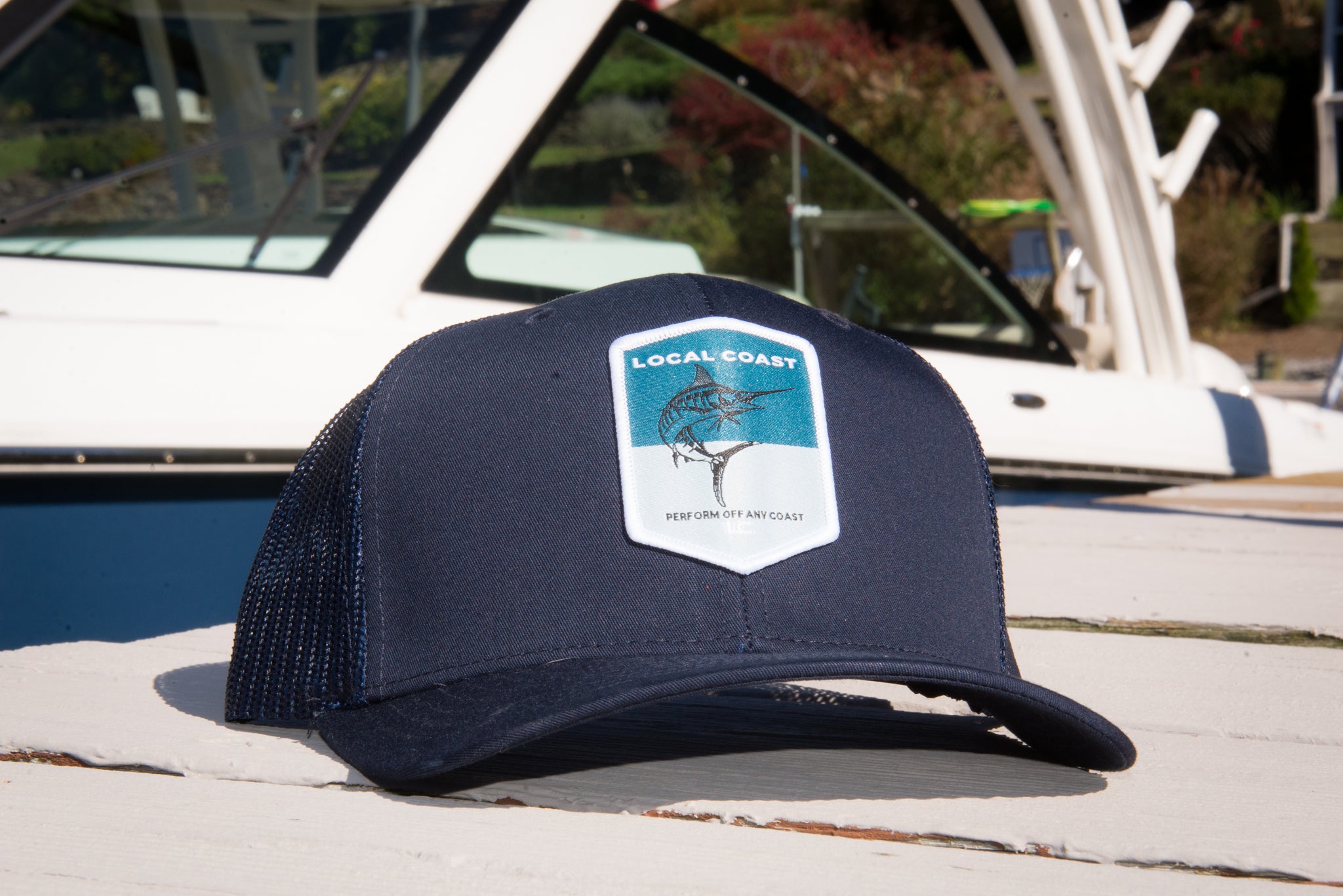 Navy Marlin Hat