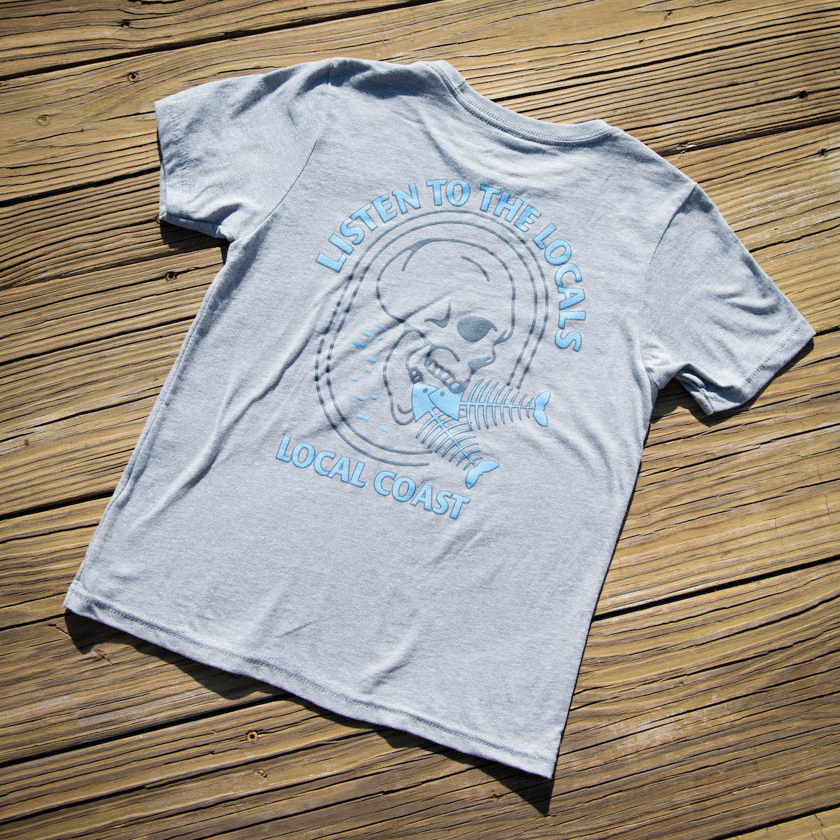 Youth Short Sleeve Grey Skull Tee