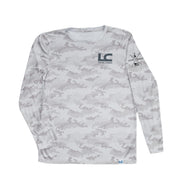 Grey Camo Long Sleeve UPF50+ T-SHIRT