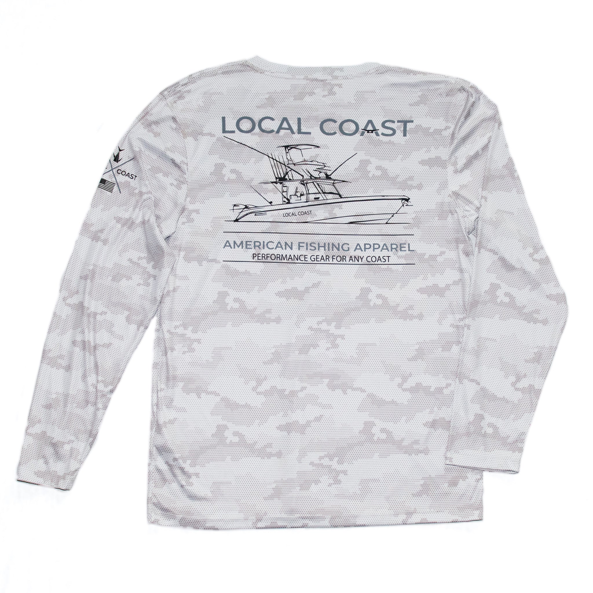 Grey Camo Long Sleeve Performance T-SHIRT – Local Coast