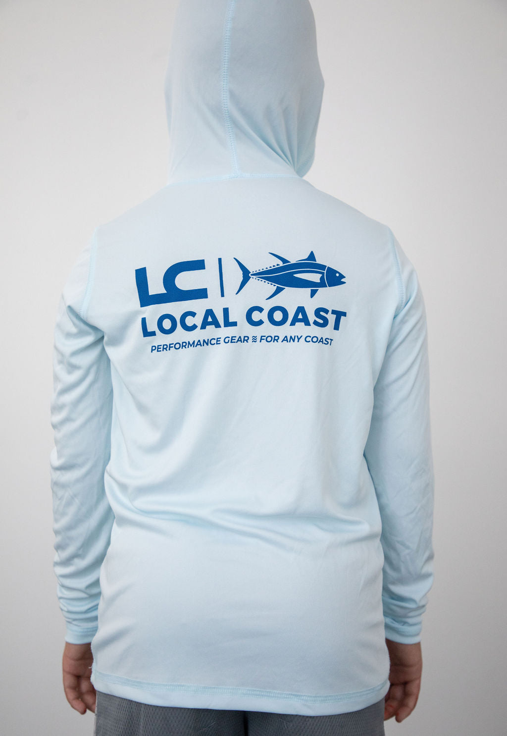 Hooded Performance Long Sleeve Tee - local coast