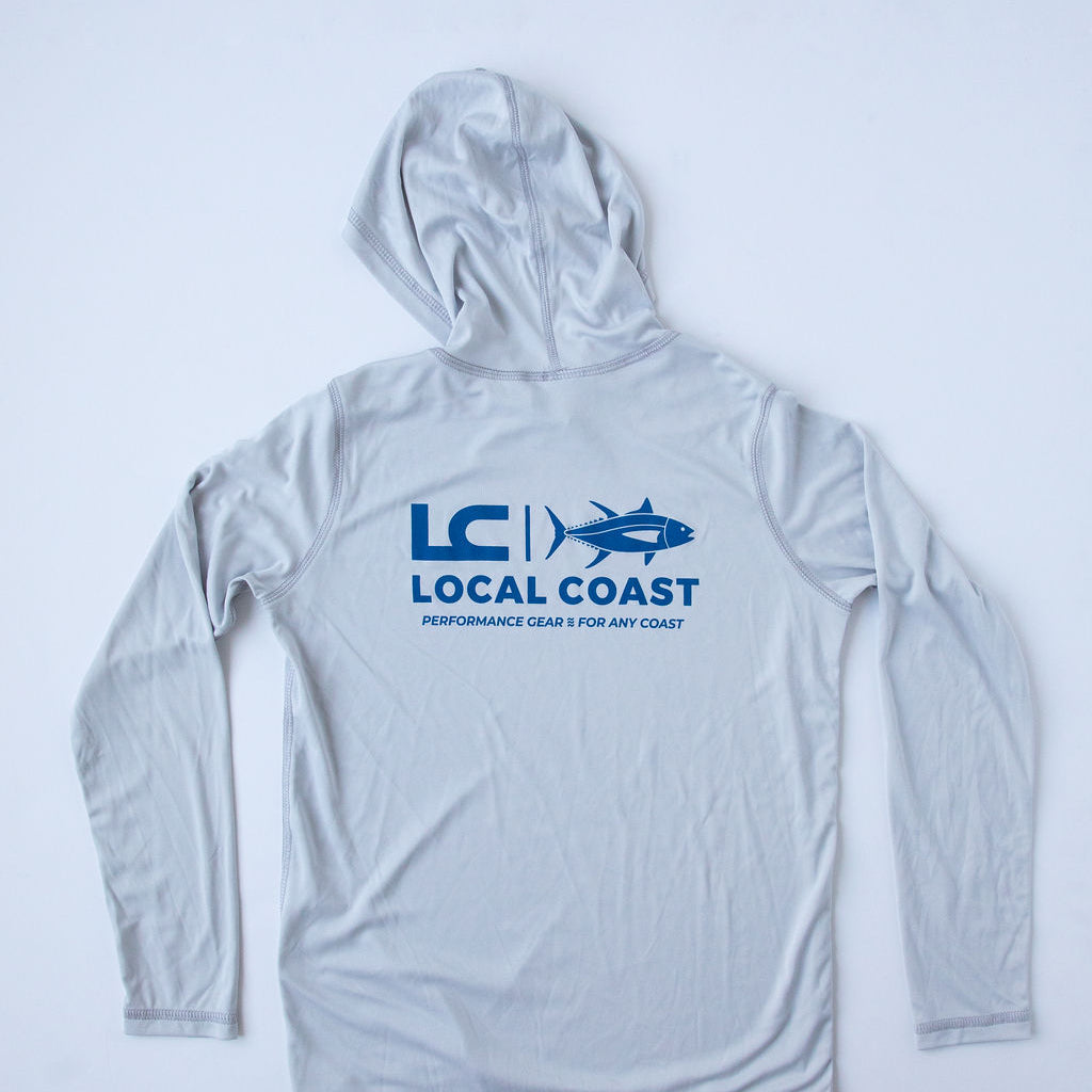 Hooded Performance Long Sleeve Tee - local coast
